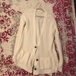 Off-white boyfriend style cardigan